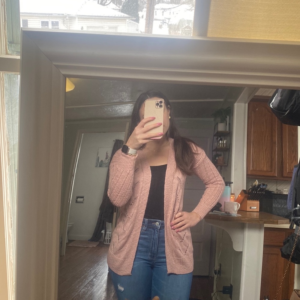 Size small pink cardigan